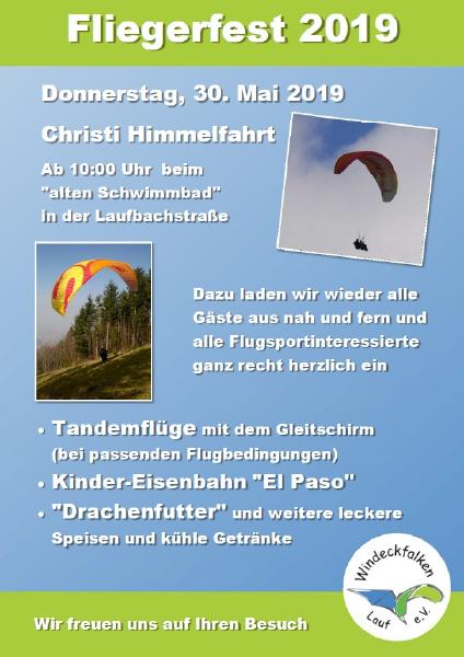 dhv.de Service Portal :: Fliegerfest der Windeckfalken Lauf (Baden) an  Christi Himmelfahrt
